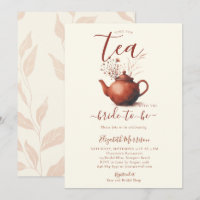 Terracotta Wildflowers Art Chic Bridal Tea Shower