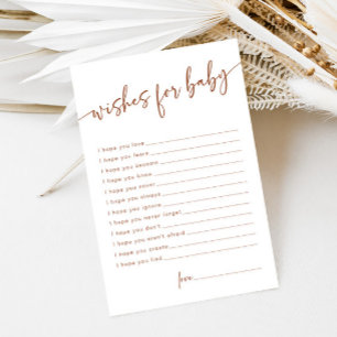 Terracotta Wishes for Baby Modern Advice Card 