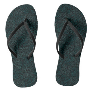 Terrain Pattern Green 01bx4.Black Jandals