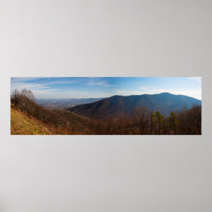 Terrapin Mountain in Autumn, Virginia Poster