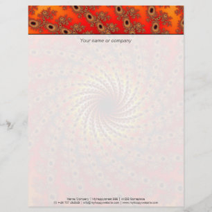 Terrapin Spin Fractal Art Custom Letterhead