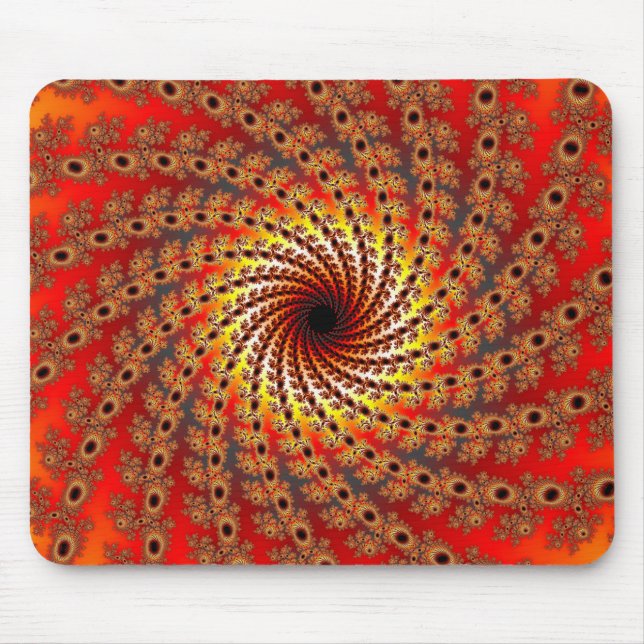 Terrapin Spin Fractal Art Mouse Pad (Front)