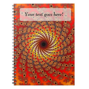 Terrapin Spin Fractal Art Spiral Notebook