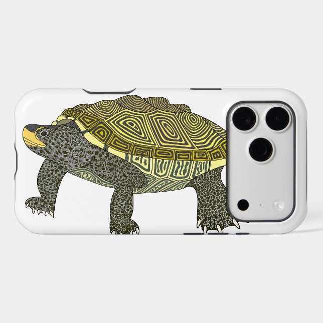 Terrapin (white) - iPhone Case (Back (Horizontal))