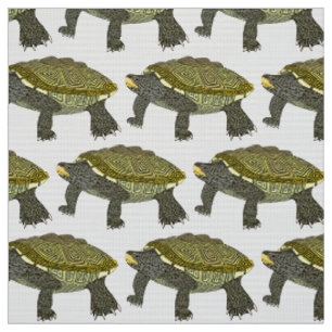 Terrapin (white) - Polyester Weave Fabric
