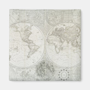 Terraqueous Globe by Samuel Dunn 1787 Magnet