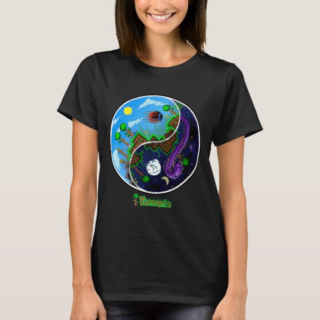 Terraria Night And Day T Shirt  (Front)