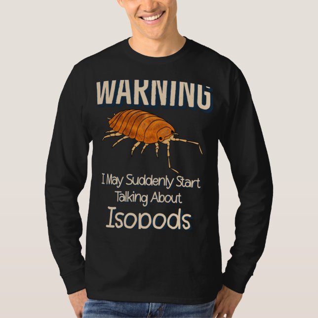 Terrarium Roly Poly Pill Bug   Orange Isopod T-Shirt (Front)