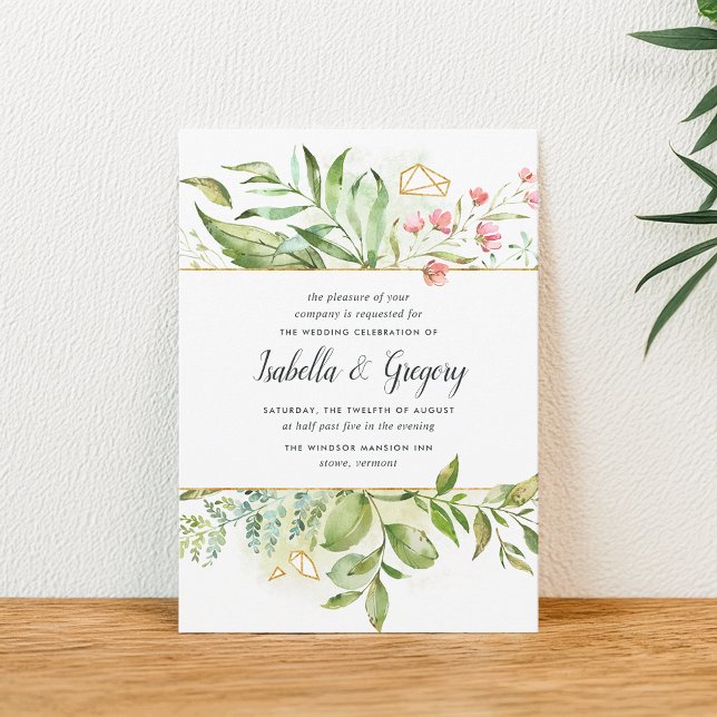 Terrarium Wedding Invitation (Creator Uploaded)