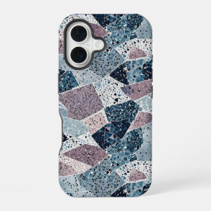 Terrazzo Abstract Design iPhone 16 Case