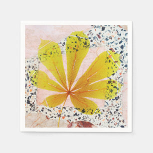 Terrazzo and Botanical Napkin
