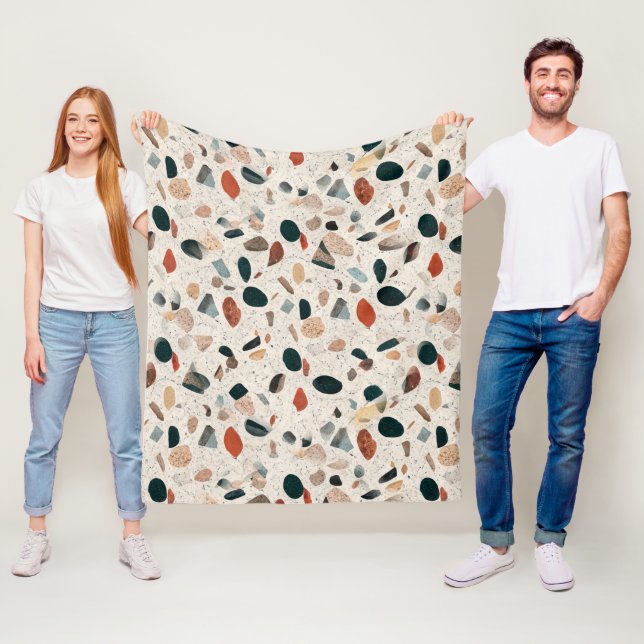 Terrazzo Fleece Blanket (In Situ)
