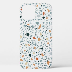 Terrazzo floor marble seamless hand crafted patter iPhone 12 case