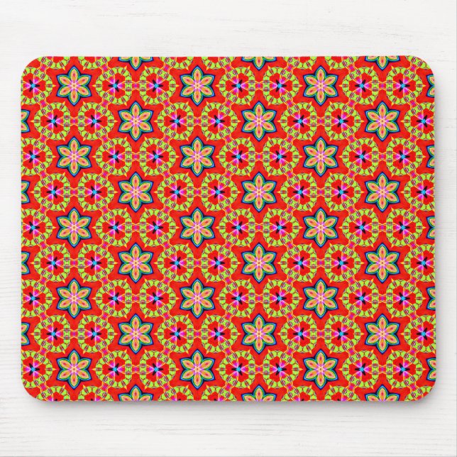 Terrazzo Flowers Mouse Pad (Front)