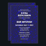 Terrazzo Hand Drawn Custom Bar Bat Mitzvah Invitation<br><div class="desc">Perfect card to announce a bat mitzvah, bar mitzvah or other Jewish celebration! Hand made in pencil terrazzo pattern for you on the front and back side! FULLY CUSTOMIZABLE! Click on “Personalise” above to edit the text. Click "edit using design tool" to adjust the fonts, colours and placements and to...</div>