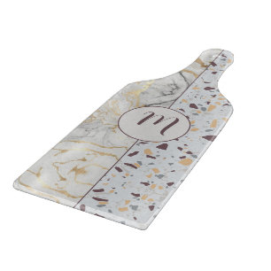 Terrazzo-Marble Custom Initial Cutting Board