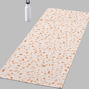 Terrazzo Modern Abstract Terracotta Yoga Mat