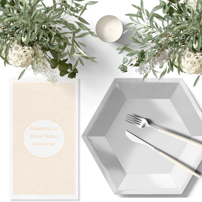 Terrazzo - Orange Peach - Napkins (Terrazzo - Orange Peach - Napkins by Leapfroglisics Shop)