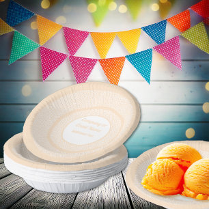 Terrazzo - Orange Peach - Paper Bowls Plate