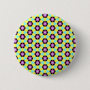 Terrazzo Pattern 6 Cm Round Badge