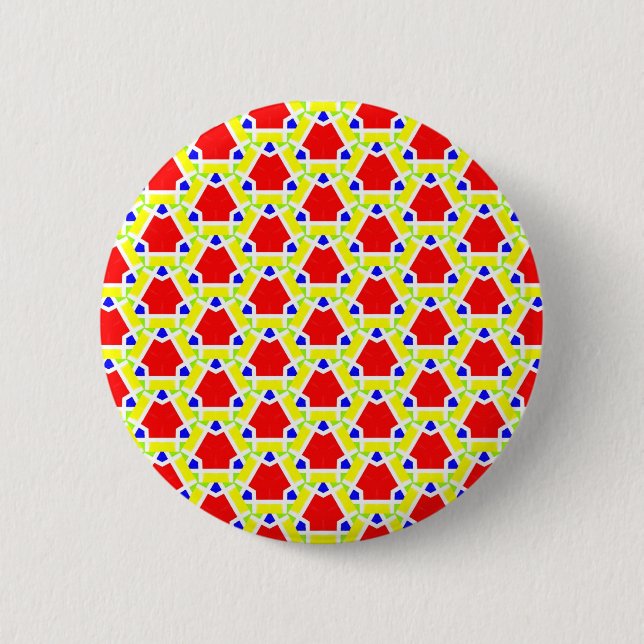 Terrazzo Pattern 6 Cm Round Badge (Front)