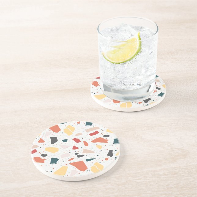 Terrazzo Pattern Coaster (Side)