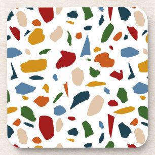 Terrazzo Pattern Colourful Coaster