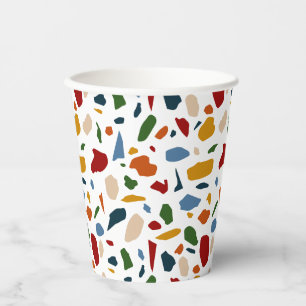 Terrazzo Pattern Colourful Paper Cups