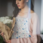 Terrazzo Pattern Neutral Natural Elegant Apron<br><div class="desc">Simple,  stylish,  trendy design with a modern style typography font with your custom name over a terrazzo pattern. The perfect gift or accessory!</div>