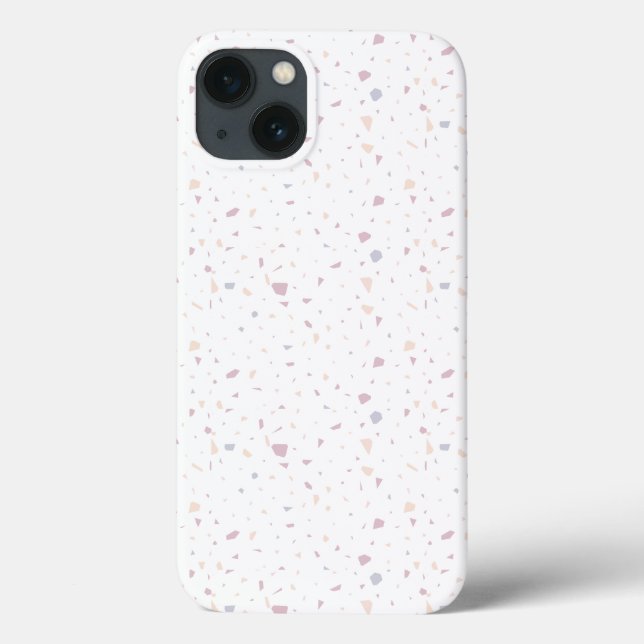 Terrazzo Pattern Neutral Natural Elegant Case-Mate iPhone Case (Back)