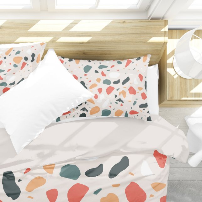 Terrazzo Pattern Pillowcase (Terrazzo Pattern Pillow)