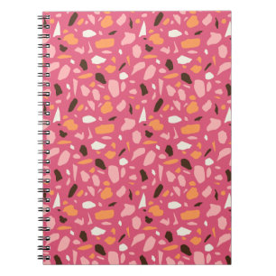 Terrazzo Pattern Pink Notebook