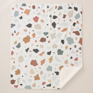 Terrazzo Pattern Sherpa Blanket