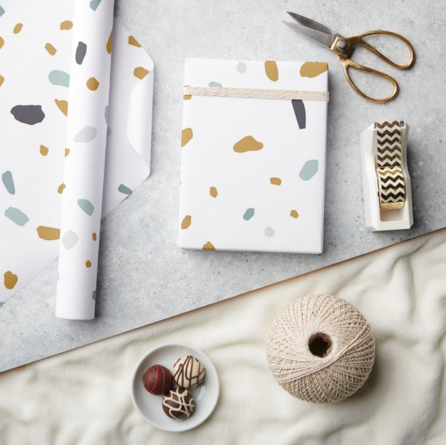 Terrazzo Pattern Wrapping Paper (Crafts)