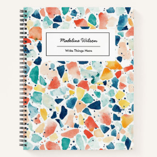 Terrazzo Pattern Writing Pad Notebook