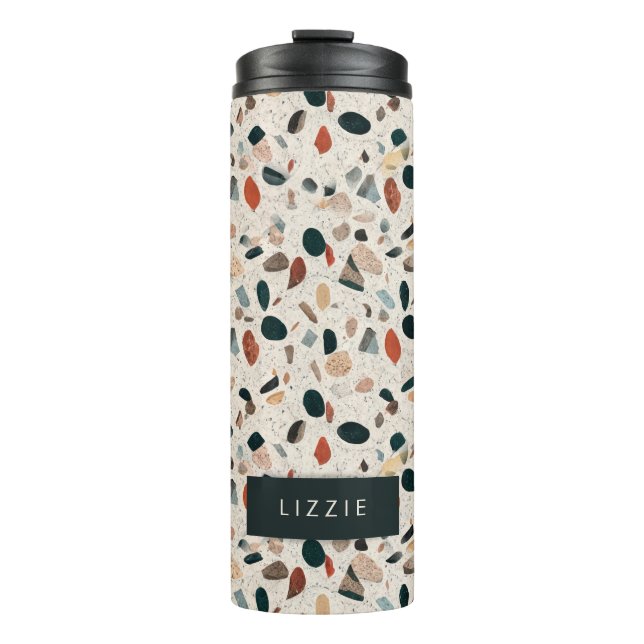 Terrazzo Personalised Thermal Tumbler (Front)