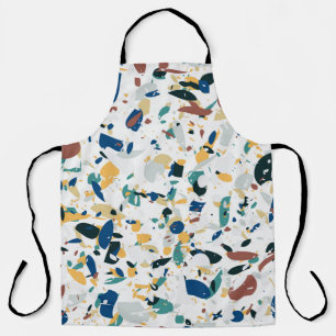 Terrazzo seamless pattern. Modern abstract design Apron