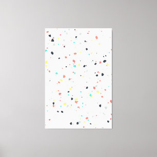 Terrazzo Speckle Seamless Pattern Canvas Print