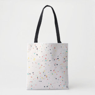 Terrazzo Speckle Seamless Pattern Tote Bag