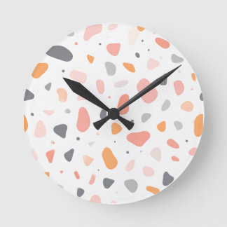 Terrazzo style round clock