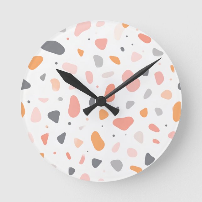 Terrazzo style round clock (Front)