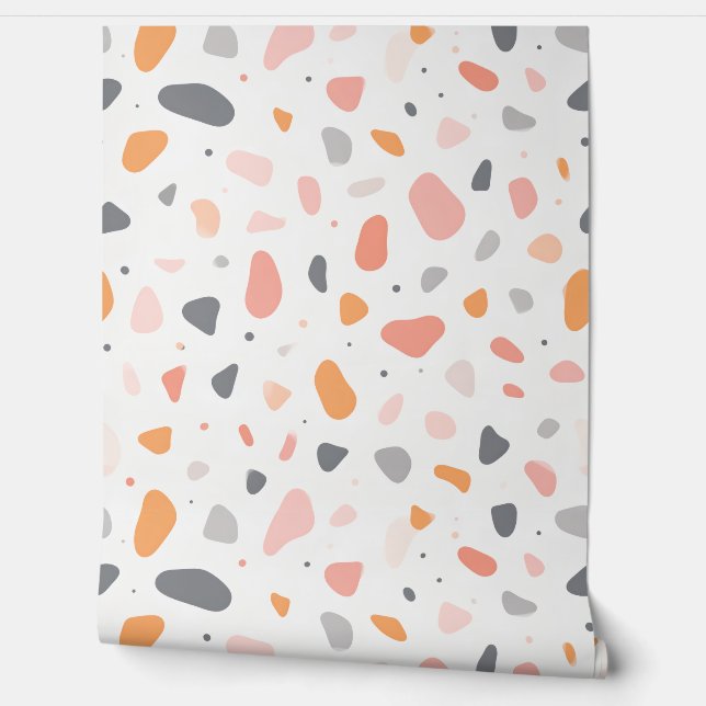 Terrazzo style wallpaper (Unrolling)