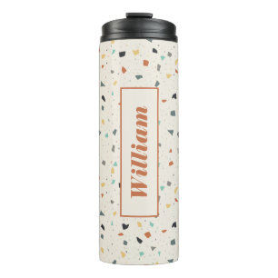 Terrazzo Tile Confetti Modern Style Personalised Thermal Tumbler