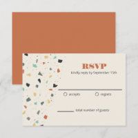 Terrazzo Tile Confetti Modern Style RSVP