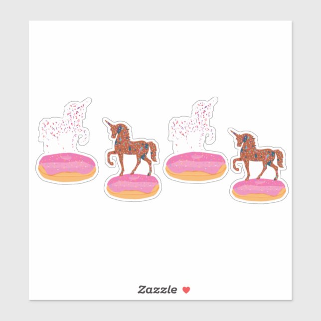 Terrazzo Unicorn  Doughnuts (Sheet)