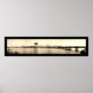 Terre Haute Bridge Photo 1913 Poster