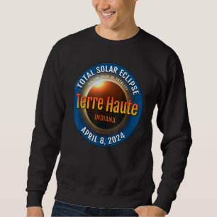 Terre Haute Indiana IN Total Solar Eclipse 2024 3 Sweatshirt