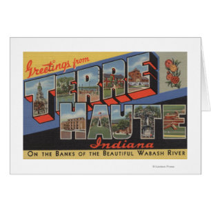 Terre Haute, Indiana - Large Letter Scenes