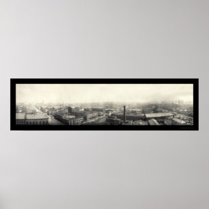 Terre Haute Indiana Photo 1913 Poster
