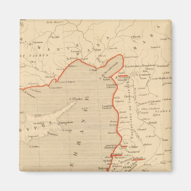 Terre Sainte en 1839 Magnet (Front)
